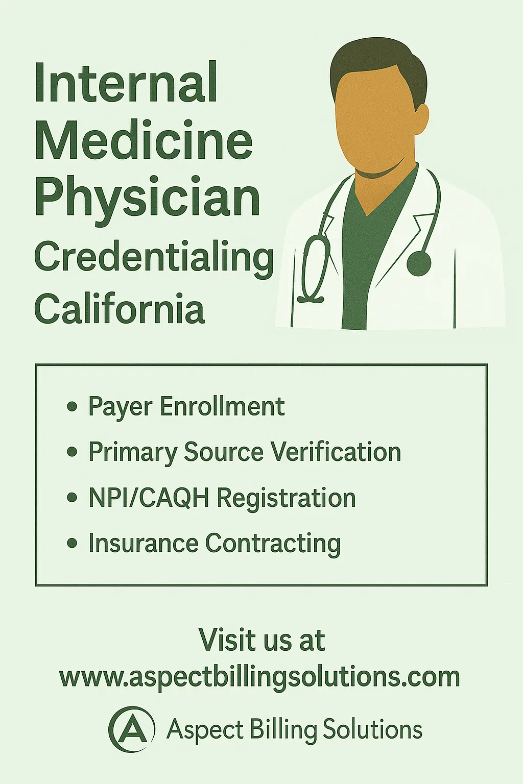 Internal Medicine Physician Credentialing California