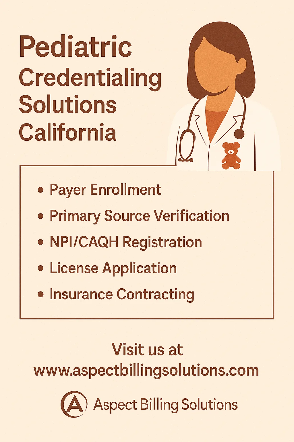 Pediatric Credentialing Solutions California