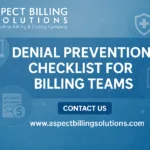 Denial Prevention Checklist