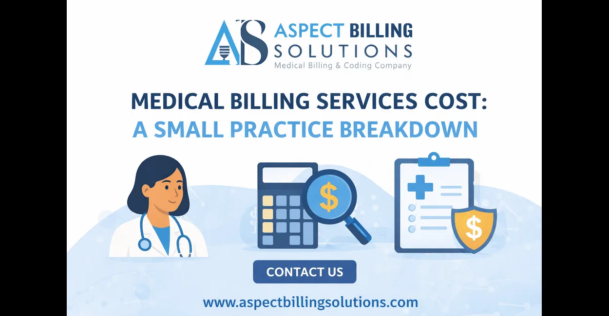 Clear breakdown of medical billing services cost for small practices. Compare pricing models, avoid hidden fees, & calculate the true ROI of outsourcing.
