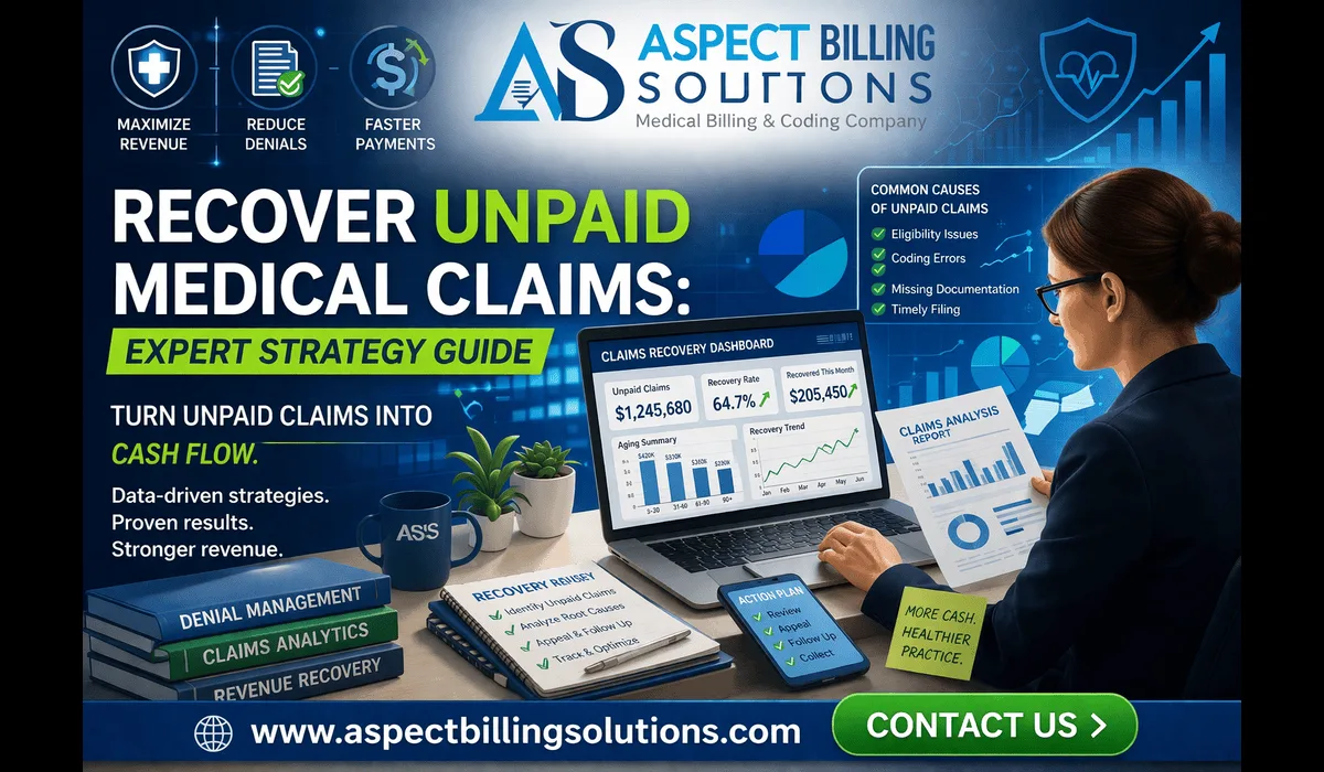 A medical practice manager analyzing data to recover unpaid medical claims and improve revenue.