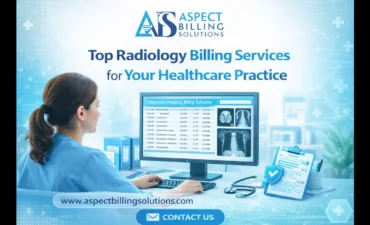 A professional medical coder reviewing diagnostic imaging billing records on a computer monitor