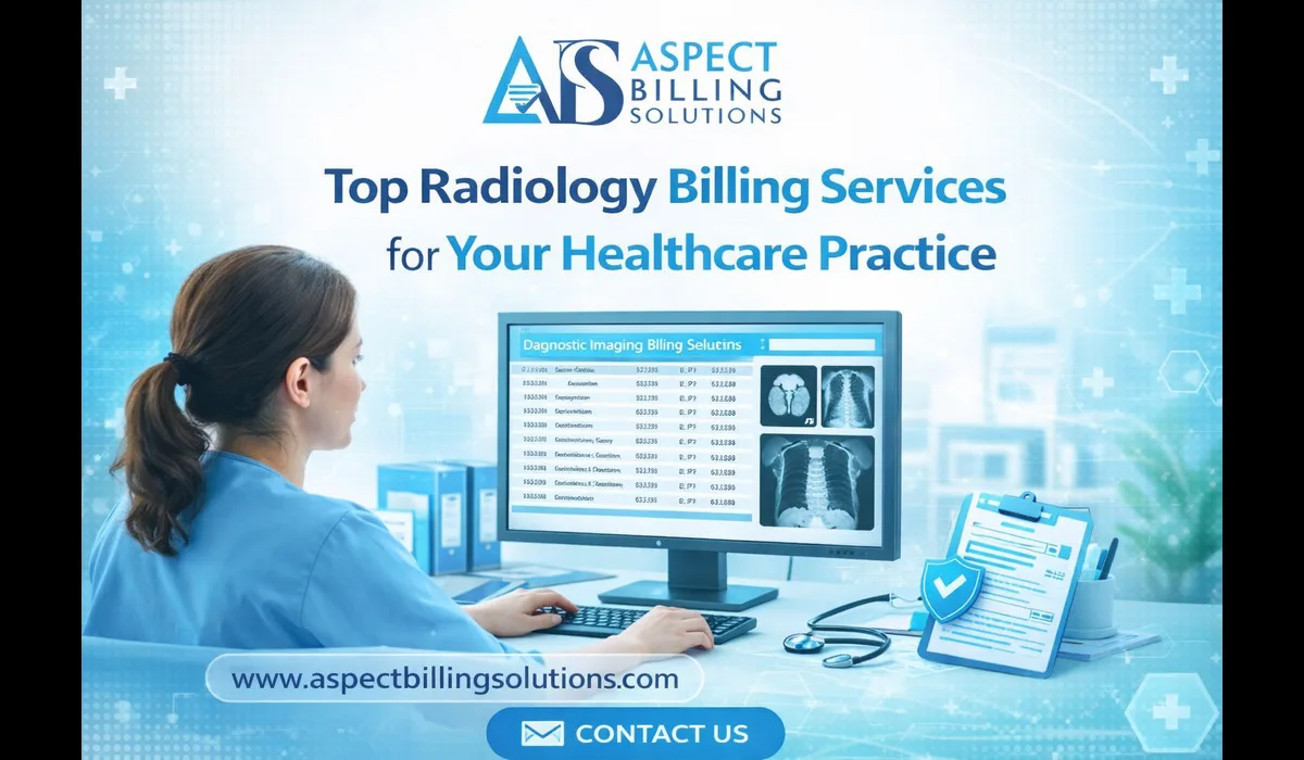 A professional medical coder reviewing diagnostic imaging billing records on a computer monitor