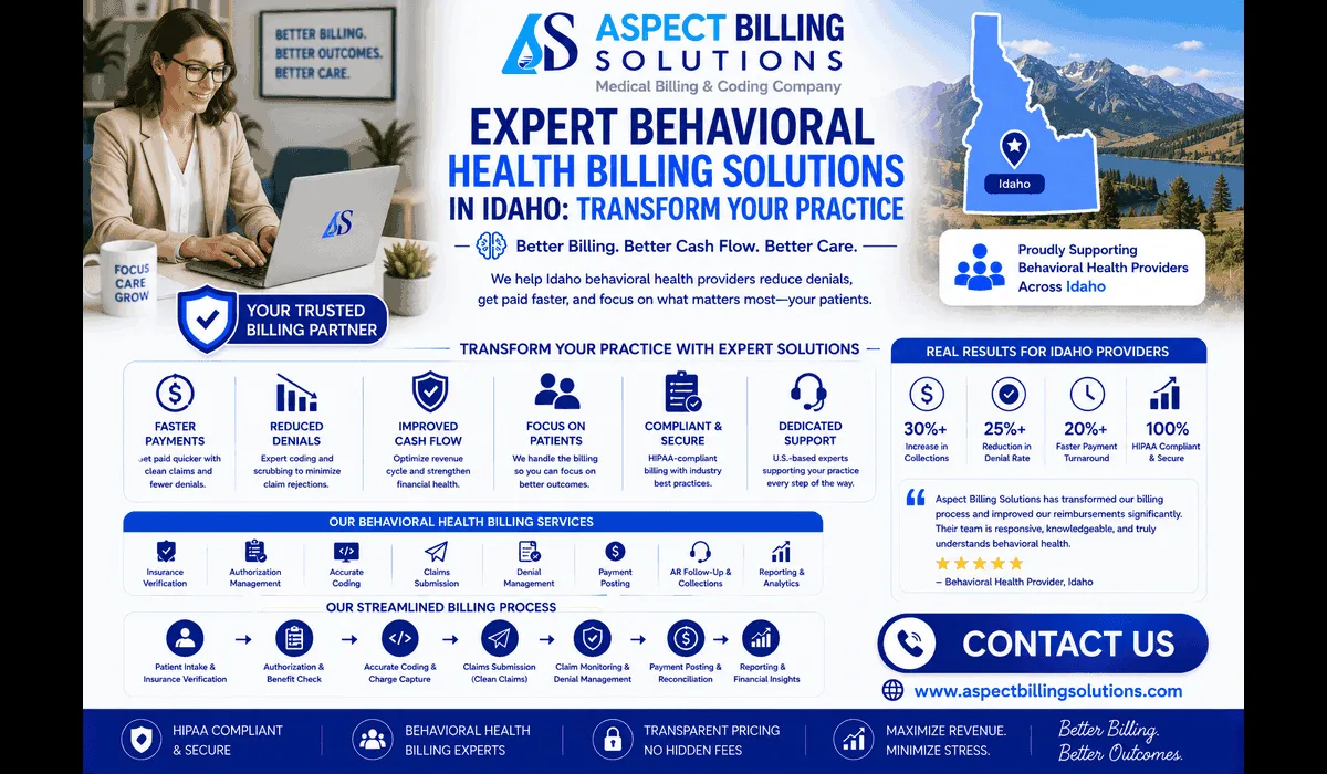 Expert behavioral health billing solutions in Idaho helping therapy practice manage claims efficiently