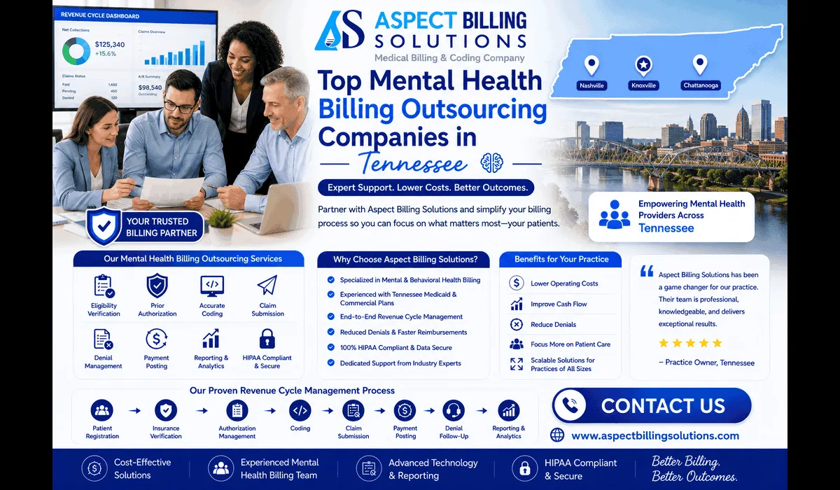 Professional billing team processing mental health insurance claims