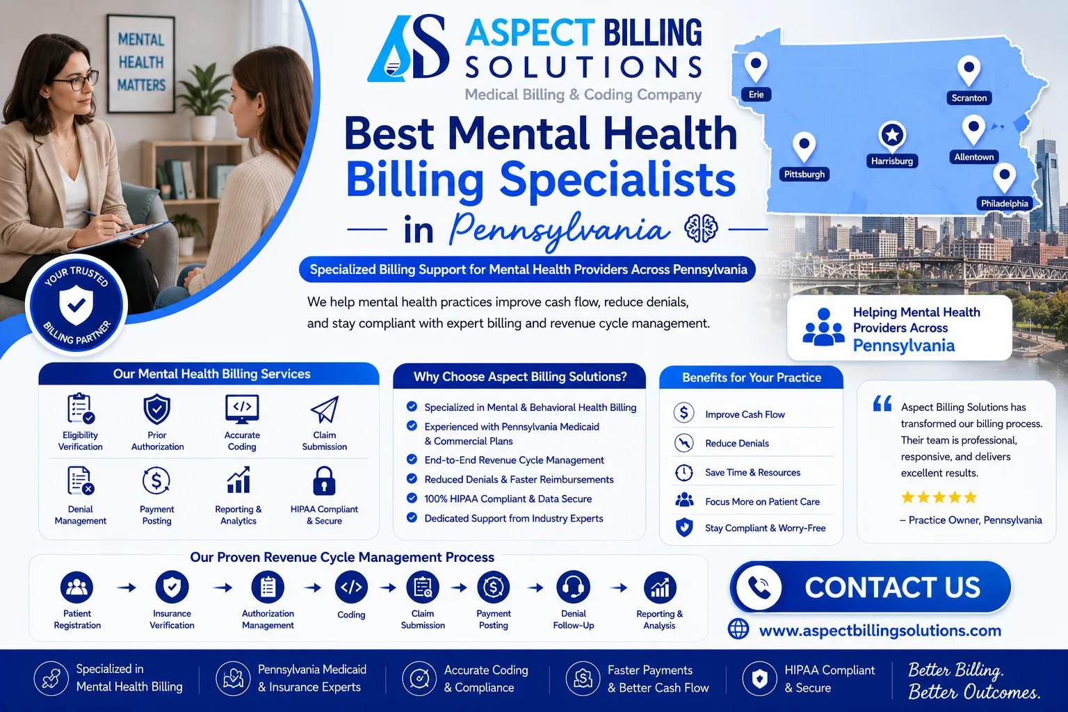 Best Mental Health Billing Specialists Pennsylvania for Behavioral Health Practices