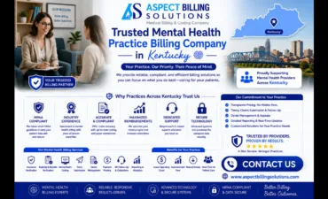 Certification badges and credibility indicators for trusted mental health billing company including HIPAA compliance, industry awards, and professional certifications