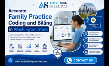 Accurate family practice coding and billing specialist reviewing claims in Washington State