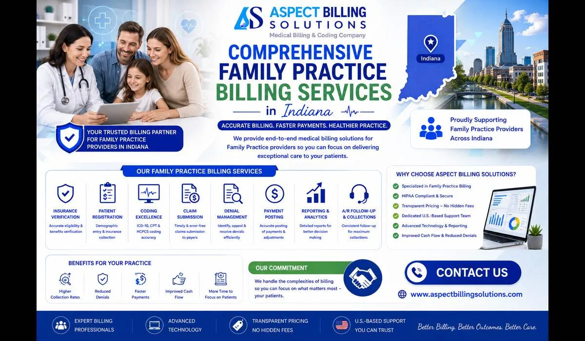 Comprehensive family practice billing services in Indiana overview