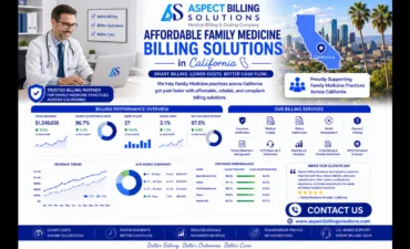 Modern healthcare billing software dashboard displaying claims, revenue metrics, and patient billing information in real-time.