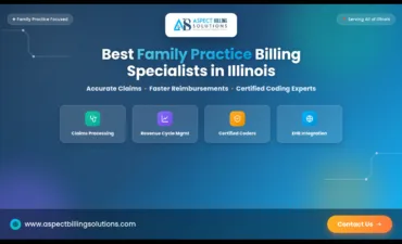 Family practice billing specialists in Illinois reviewing claims and revenue cycle reports