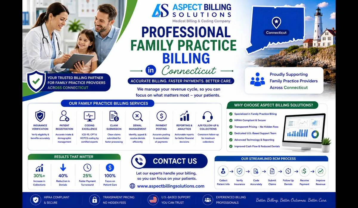 Professional family practice billing in Connecticut for family medicine providers
