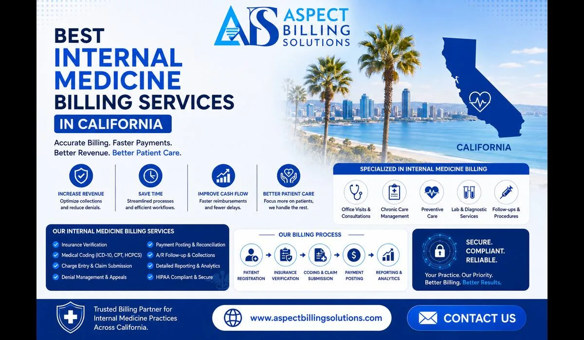 Best internal medicine billing services in California overview