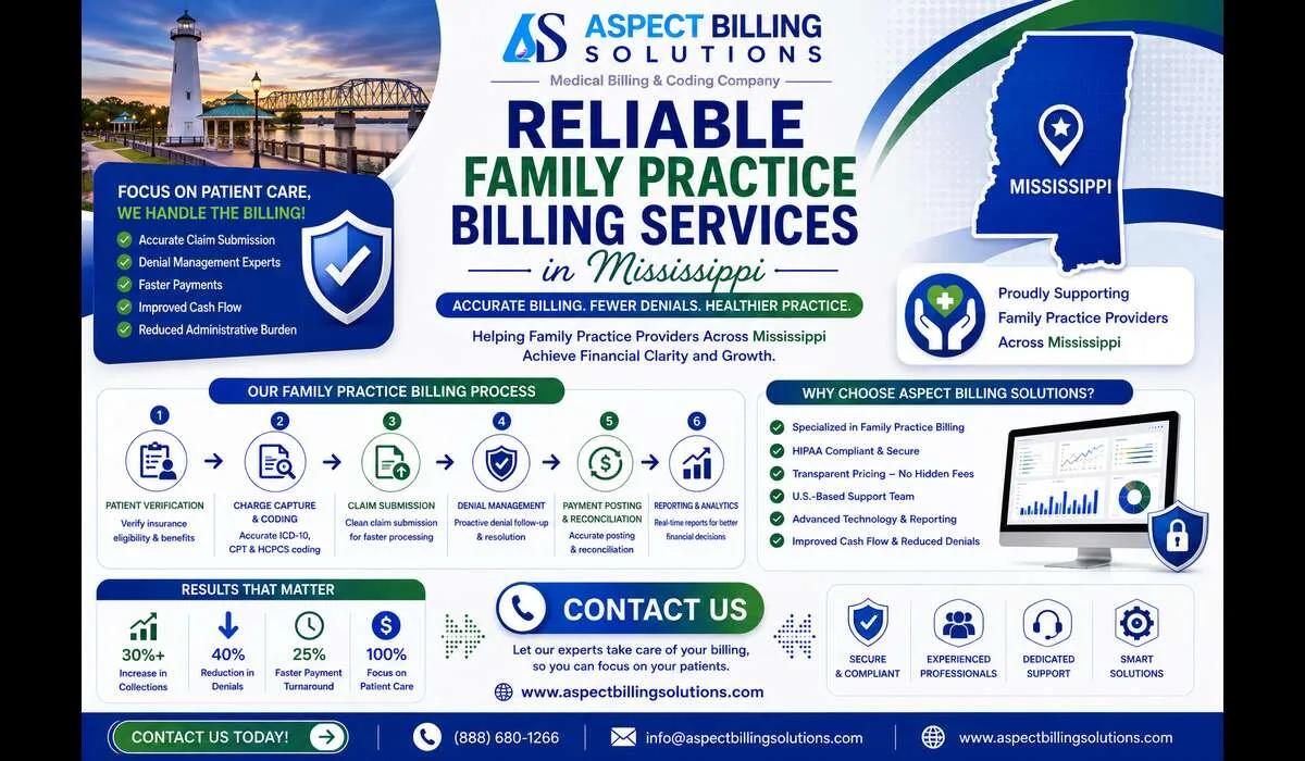 Reliable family practice billing services in Mississippi overview
