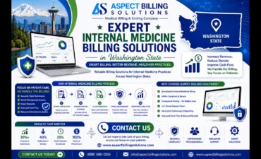 Internal medicine billing specialist reviewing claims for a Washington State practice