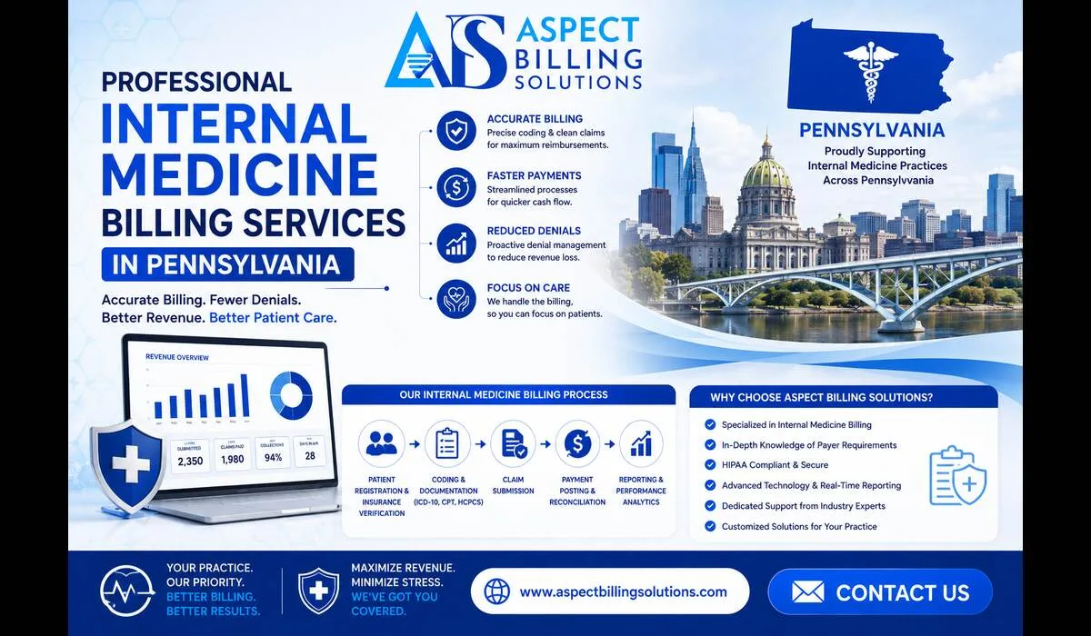 Professional internal medicine billing services in Pennsylvania for physician practices