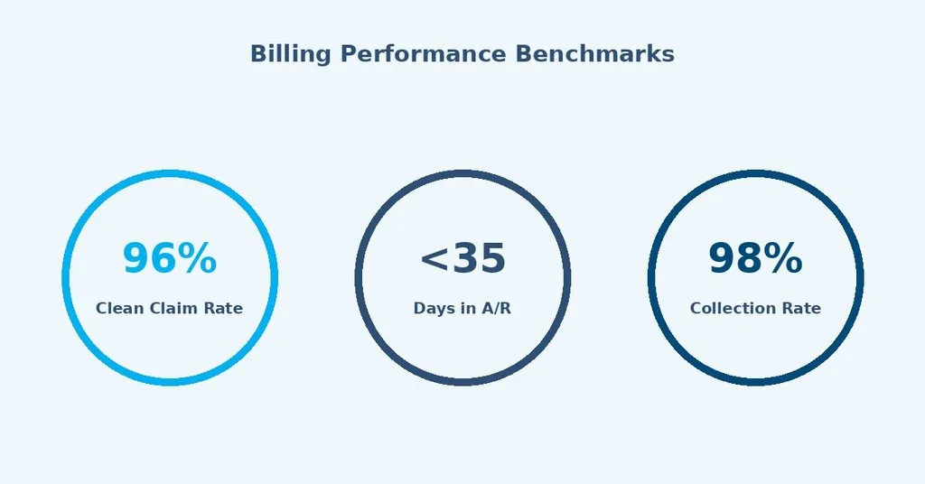 Billing performance benchmarks for internal medicine practices
