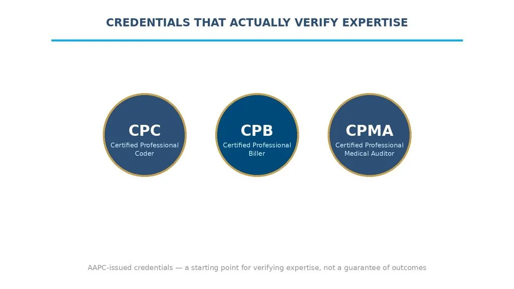 AAPC credentials that signal professional-grade neurology billing expertise: CPC, CPB, CPMA